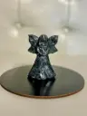 4" Standing Angel Carving in natural Larvakite