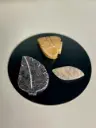 Carved Leaf Stones