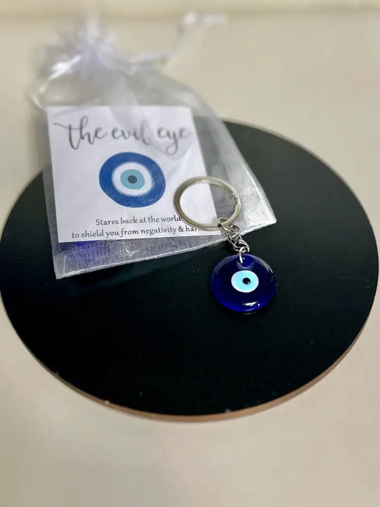 Evil Eye Nazar Protection Keychain Charm