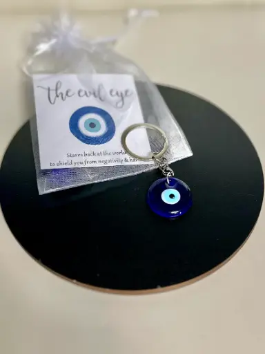 Evil Eye Nazar Protection Keychain Charm